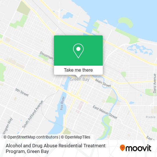 Mapa de Alcohol and Drug Abuse Residential Treatment Program