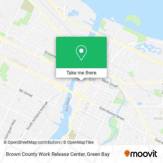 Brown County Work Release Center map