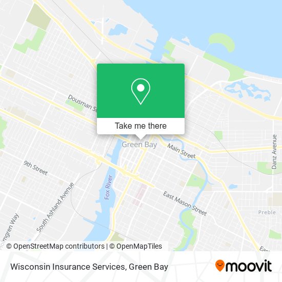 Wisconsin Insurance Services map