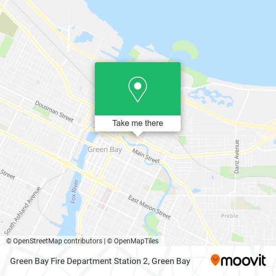 Green Bay Fire Department Station 2 map