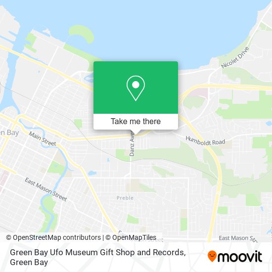 Mapa de Green Bay Ufo Museum Gift Shop and Records