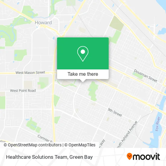Healthcare Solutions Team map