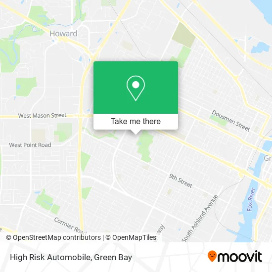 High Risk Automobile map