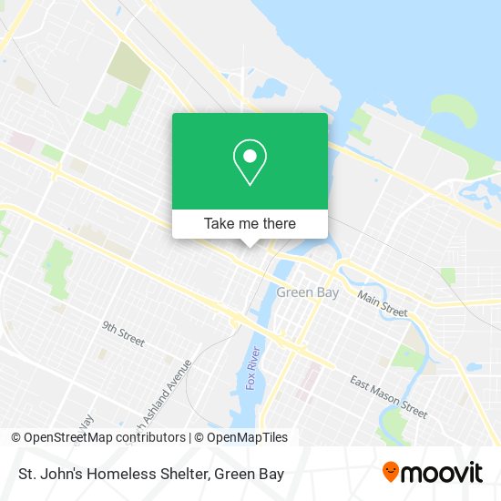 St. John's Homeless Shelter map