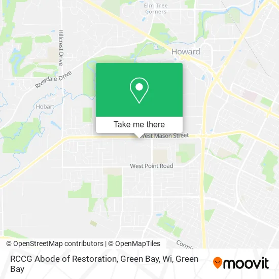 RCCG Abode of Restoration, Green Bay, Wi map