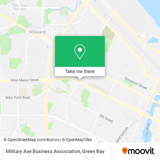 Mapa de Military Ave Business Association