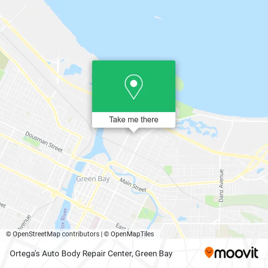Ortega's Auto Body Repair Center map
