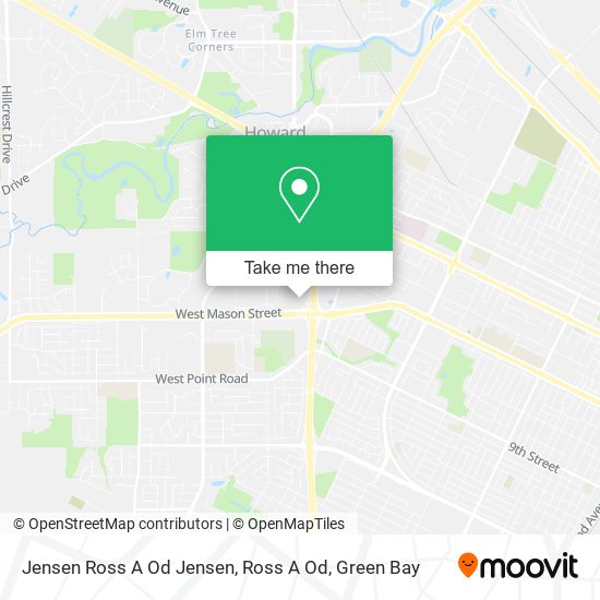 Jensen Ross A Od Jensen, Ross A Od map