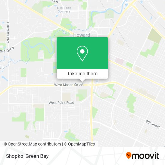 Shopko map