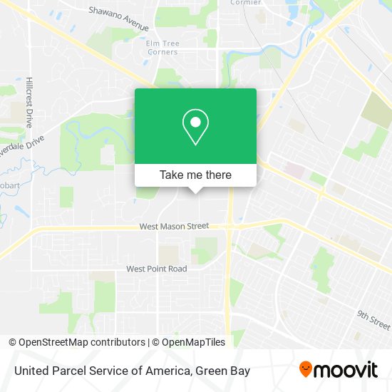 Mapa de United Parcel Service of America