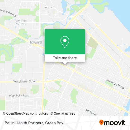 Bellin Health Partners map