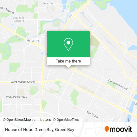 Mapa de House of Hope Green Bay