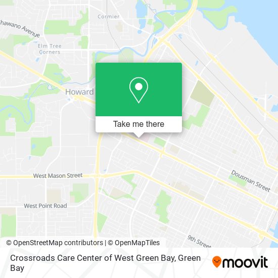 Mapa de Crossroads Care Center of West Green Bay