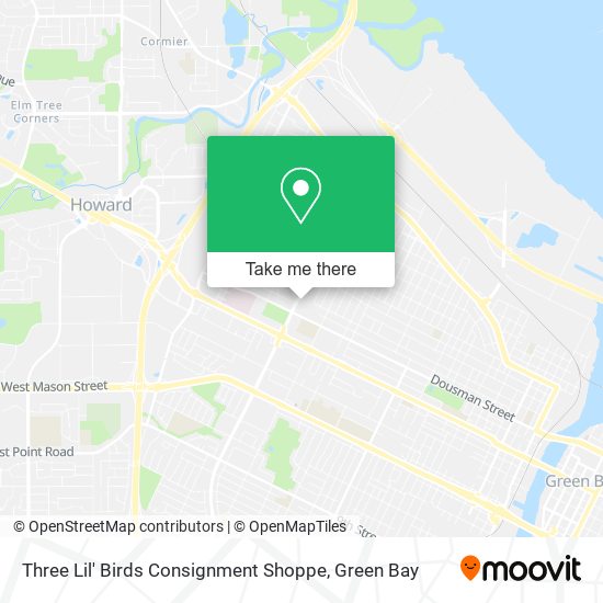 Mapa de Three Lil' Birds Consignment Shoppe