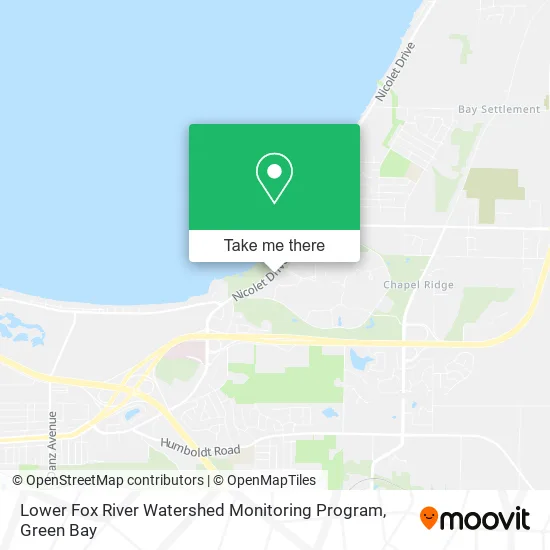 Lower Fox River Watershed Monitoring Program map