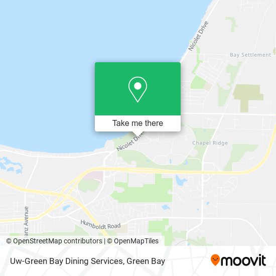 Mapa de Uw-Green Bay Dining Services