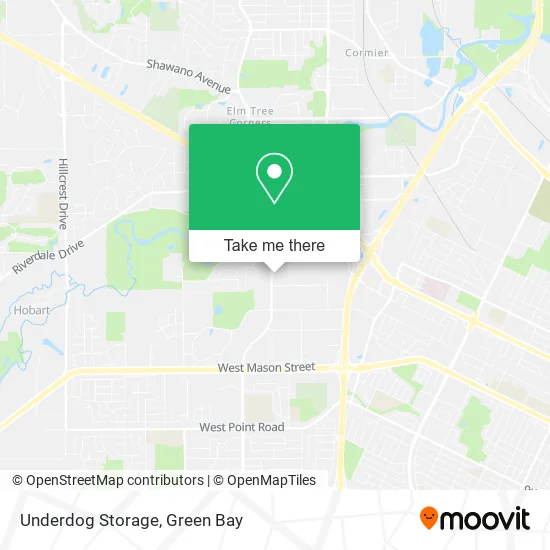 Mapa de Underdog Storage