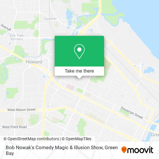 Mapa de Bob Nowak's Comedy Magic & Illusion Show