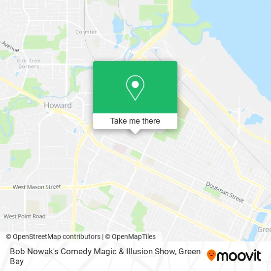 Mapa de Bob Nowak's Comedy Magic & Illusion Show