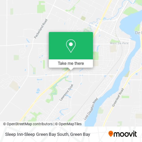 Sleep Inn-Sleep Green Bay South map