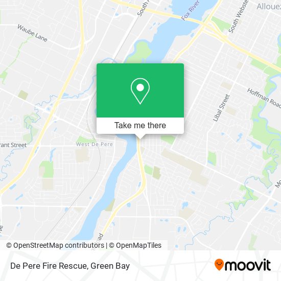 De Pere Fire Rescue map