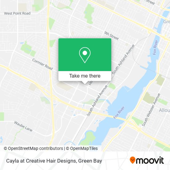 Cayla at Creative Hair Designs map