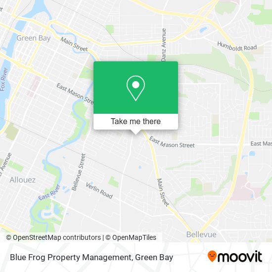 Mapa de Blue Frog Property Management