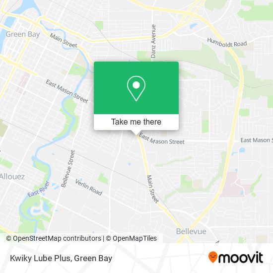 Kwiky Lube Plus map