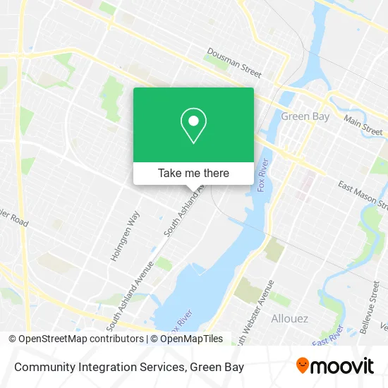 Community Integration Services map