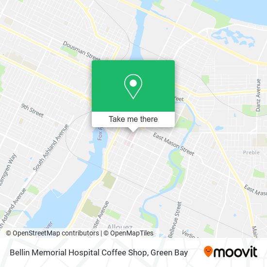 Bellin Memorial Hospital Coffee Shop map