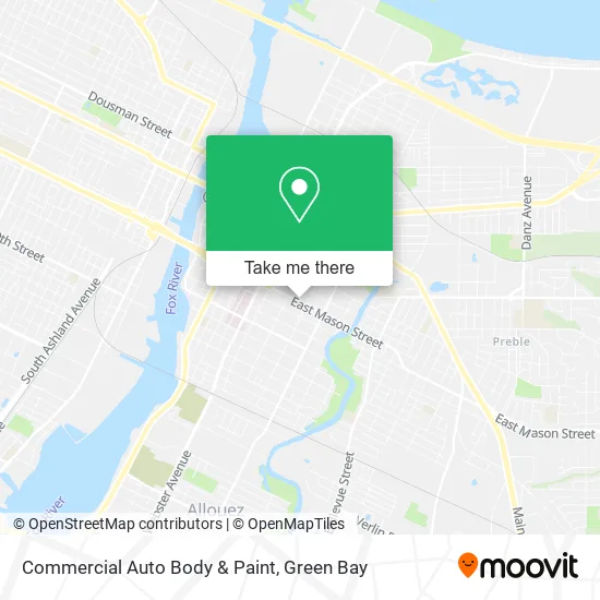 Mapa de Commercial Auto Body & Paint