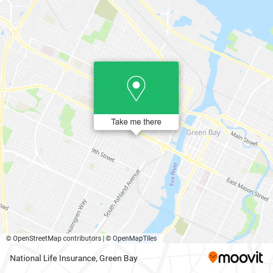 National Life Insurance map