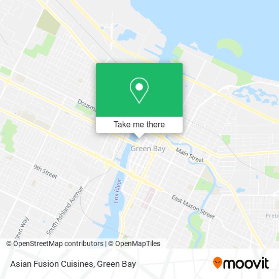 Asian Fusion Cuisines map