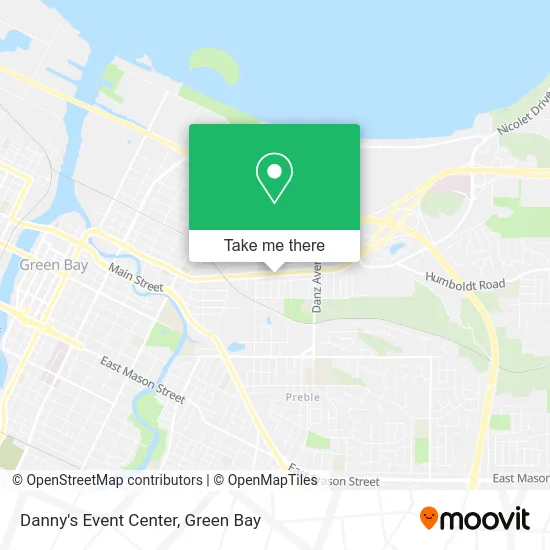 Danny's Event Center map