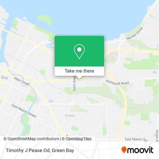 Timothy J Pease Od map