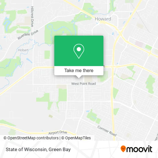 Mapa de State of Wisconsin