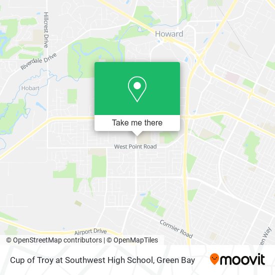 Cup of Troy at Southwest High School map