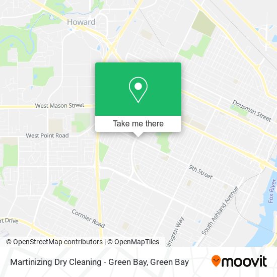 Mapa de Martinizing Dry Cleaning - Green Bay
