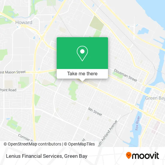 Lenius Financial Services map