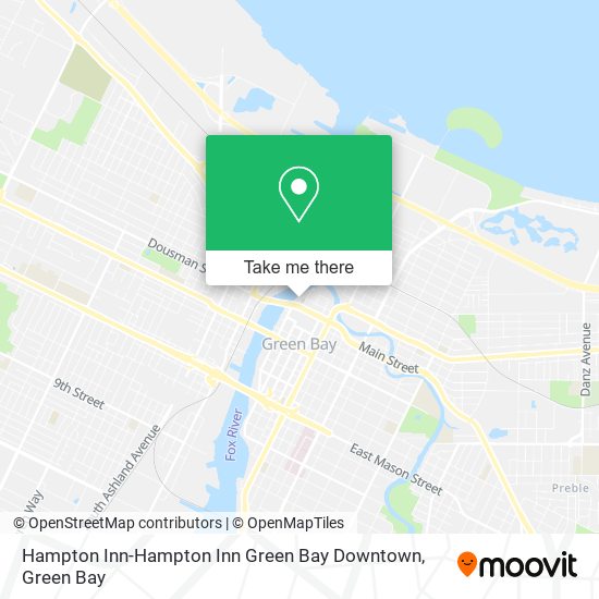 Hampton Inn-Hampton Inn Green Bay Downtown map