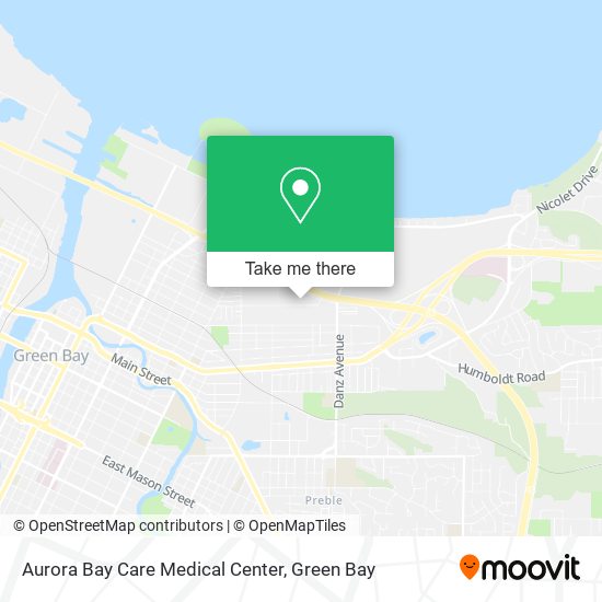 Mapa de Aurora Bay Care Medical Center
