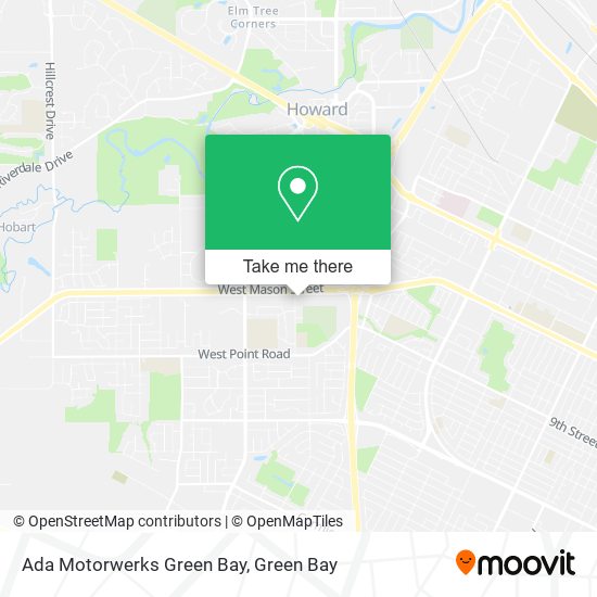 Ada Motorwerks Green Bay map