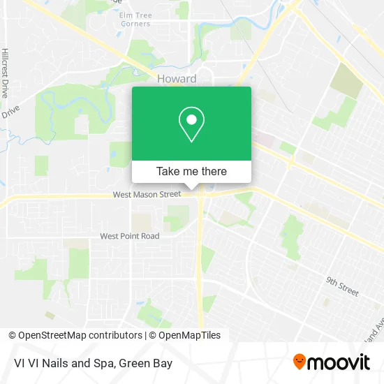 Mapa de VI VI Nails and Spa