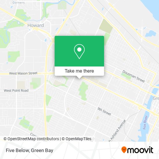 Mapa de Five Below