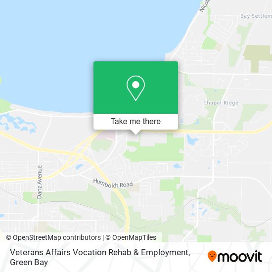 Mapa de Veterans Affairs Vocation Rehab & Employment