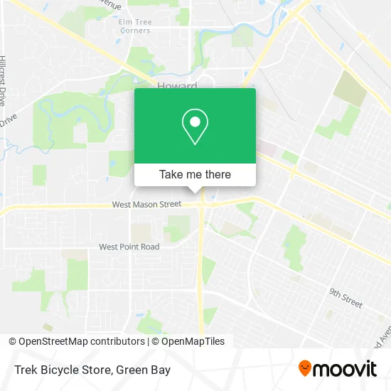 Mapa de Trek Bicycle Store