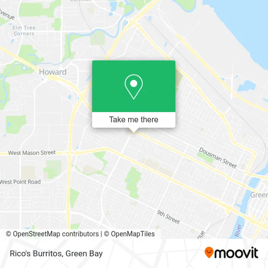 Rico's Burritos map