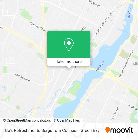 Be's Refreshments Bergstrom Collision map