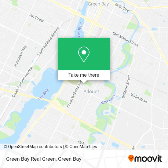Mapa de Green Bay Real Green