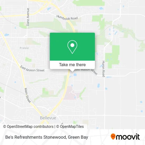 Mapa de Be's Refreshments Stonewood